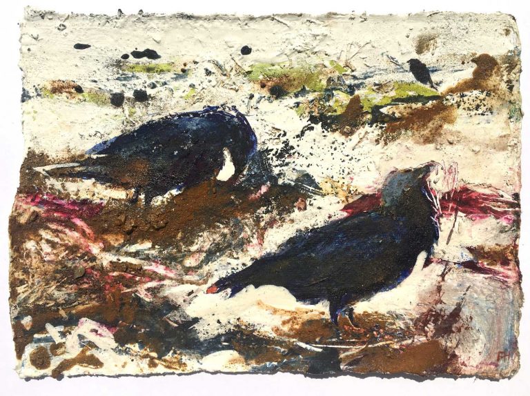 Ravens-Foraging-Amongst-the-Weed- Frances-Hatch