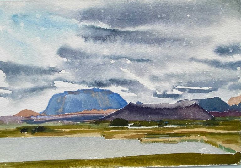 Iceland lake Myvatn looking SE