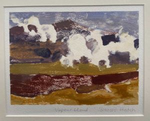 Iceland monotype vapour cloud 17x13cm imagesize