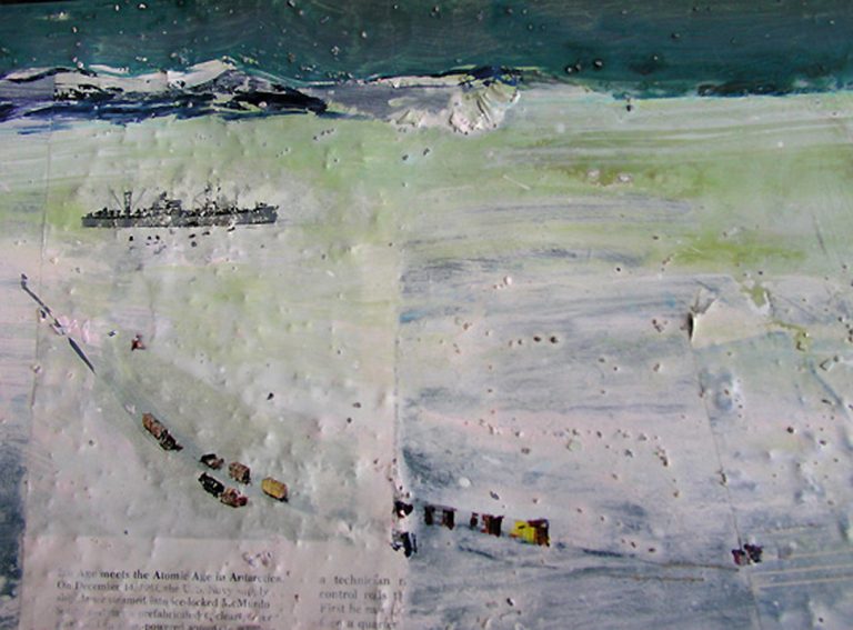 ON REFLECTION detail-of-Snow Still Falls in Antarctic