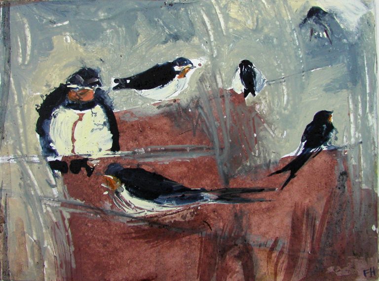 SIX WET SWALLOWS
