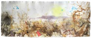 Storm Gareth and Robin Castle Cove Weymouth 197x82cm