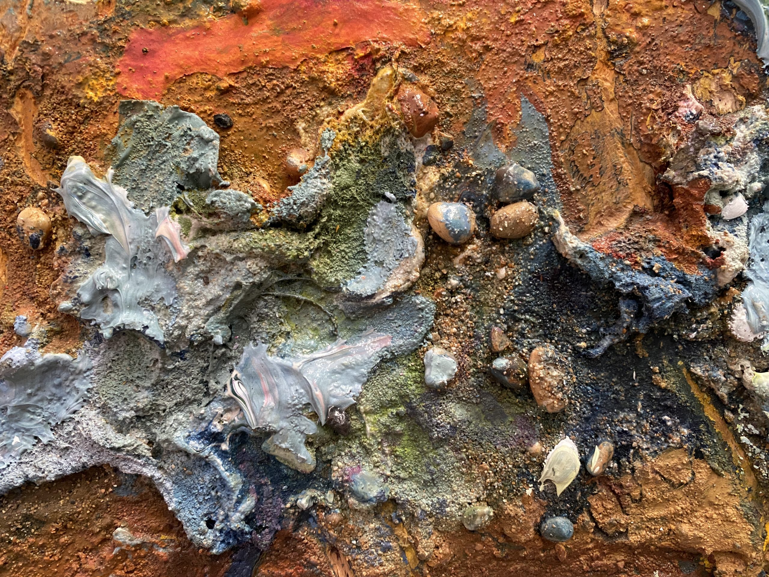 WET KALE SHINGLE. Cogden Nature Reserve beach, Chesil, Dorset. - Image 4