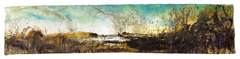 Frances Hatch Murmuration Gold painting