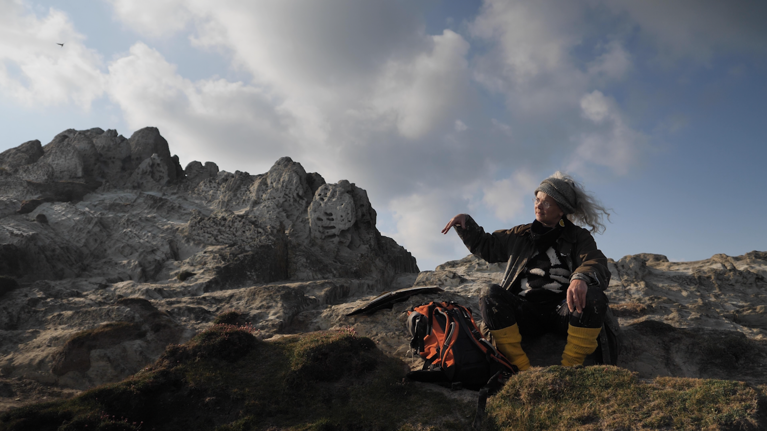 On the ledges — Reading the ground before any work begins.
